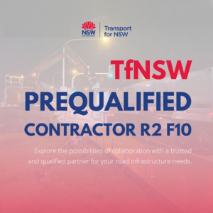 TfNSW Prequalified contractor R2 F10 